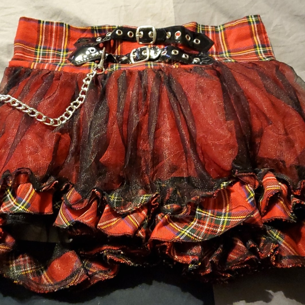 Sexy School Girl Skirt and Matching Hair Clips